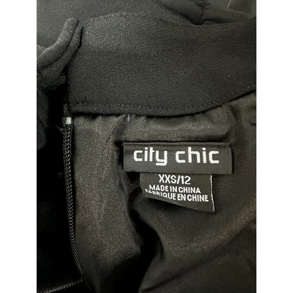 CITY CHIC Women's Black Sleeveless Jumpsuit XXS/12 - Picture 4 of 7